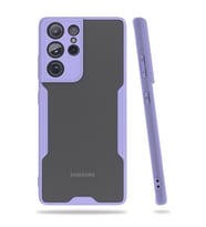 Samsung Galaxy S21 Ultra Kılıf Platin Silikon - Lila