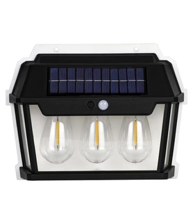 Solar Hareket Sensörlü Bahçe Aydınlatması Siyah GS910