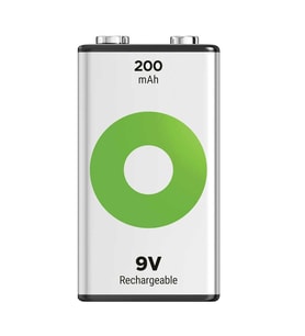 GP Batteries Recyko 200 Mah 9V Boy Ni-Mh Şarjlı Pil Tekli Paket