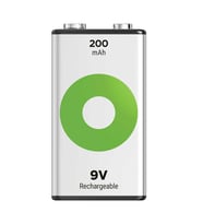GP Batteries Recyko 200 Mah 9V Boy Ni-Mh Şarjlı Pil Tekli Paket