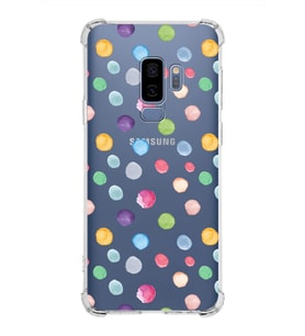 PrintiFy Samsung Galaxy S9 Plus Uyumlu Water Color 6 Baskılı Şeffaf Köşe Korumalı Antişok Kılıf
