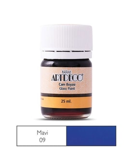 Artdeco Cam Vitray Boyası 25 ml. 09 MAVİ 