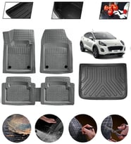 Ford Puma 2019-2025 Ust Uyumlu Paspas Araca Özel Bagaj Havuzu MBS Gri