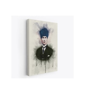Atatürk Portre Tablosu Mustafa Kemal Atatürk Dekoratif Kanvas Tablo-CZ-77