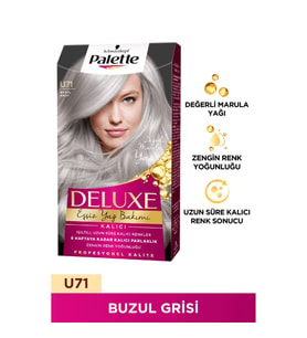 Palette Deluxe Saç Boyası U71 Buzul Grisi