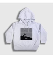 Presmono Unisex Çocuk Beyaz Beach The Neighbourhood Kapüşonlu Sweatshirt 175502tt