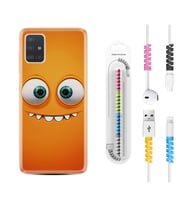 Samsung a71 A72 A73 A7 A9 2018 C7 C9 Kılıf Kablo Koruma Spiral Silikon Dişlek 1615