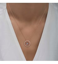 ?Gümüş Rose Nazar Kadın Kolye