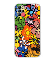 PrintiFy General Mobile GM 21 Pro ile Uyumlu Retro Color 2  Kamera Korumalı Şeffaf  Kılıf