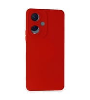 Vivo Y17S Kılıf Nano içi Kadife Silikon - Kırmızı