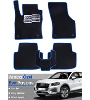 AUDİ Q2 (2020-2024) Uyumlu EVA Paspas Tam Set–Araca Özel,Su Geçirmez,Hızlı ve Kolay Montaj