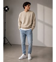 RYM-2018 LİKRALI  SWEAT/BEJ/XL