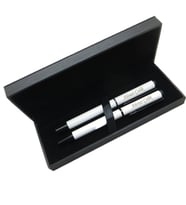 Signator® M522 Beyaz Kalem Seti - Roller Kalem + Tükenmez Kalem  İsme Özel Kalem  Hediyelik Kalem (Karışık)