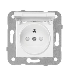 VİKO 90967X70 Karre Meridian Beyaz Kapaklı Ups Priz Ç.K. Mekanizma Çerçeve Hariç VİKO