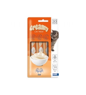 M-Pets Creamy Yengeçli Sıvı Kedi Ödülü 4x15gr (Çok Renkli)