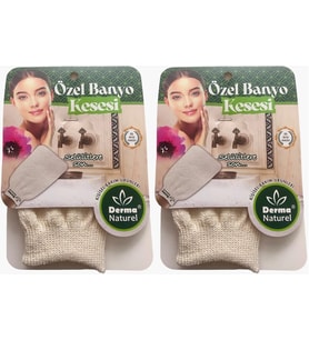 Derma Naturel Özel Banyo Kesesi MS-07 (2 Li Set)