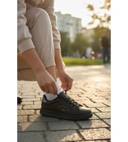 Enoch Unisex Spor Ayakkabı Grafik Baskı Detaylı Düz Tabanlı Günlük Sneaker