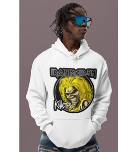 Iron Maiden Killers Rock Metal Baskılı Unisex Oversize Müzik Grubu Hoodie