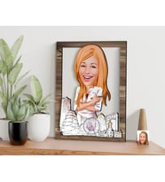 BK Gift Kişiye Özel Kadın Mimar Karikatürlü 3D Ahşap Tablo, Sevgiliye Hediye, Arkadaşa Hediye, Yıl Dönümü Hediyesi, Doğum Günü Hediyesi-1