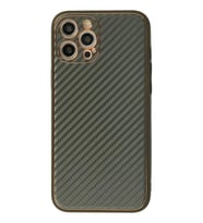 Newface Apple iPhone 12 Pro Kılıf Coco Karbon Silikon - Füme