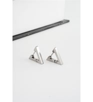 Unisex 316 L Paslanmaz Çelik 1.5 cm Üçgen Model Küpe