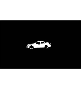 Civic FC5 10. Nesil sedan basık kelebek cam stickeri 2 adet