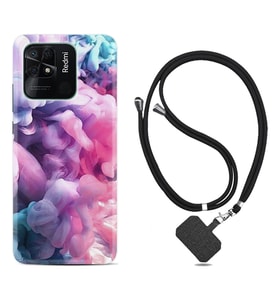 Xiaomi Redmi Note 7 8 9 Pro 10 2022 10 Pro 10S Kılıf Boyun Askılı Silikon Pink Cloud 1305