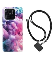 Xiaomi Redmi Note 7 8 9 Pro 10 2022 10 Pro 10S Kılıf Boyun Askılı Silikon Pink Cloud 1305
