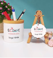 Eczane Teknikeri Kalemlik ve Anahtarlık