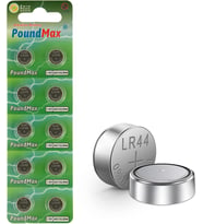 Adet LR44 AG13 A76, G13, L1154, SR44, G13A 1,5 V PoundMax Alkalin Düğme Pil Paketi Cıva içermeyen, sızdırmaz, uzun raf ömrü, oyuncaklar, ölçüm cihazları ve hesap makineleri için ile uyumludur