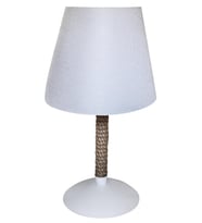 Zen Abajur Masa Lambası Halatlı (Beyaz)