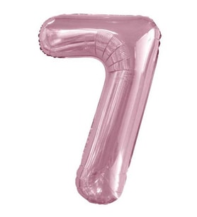 Bebek Pembe 7 Rakam Folyo Balon 100 cm