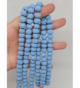 Mavi Pigmentli Seramik Boncuk Dizi 8-9mm/29cm (54232)