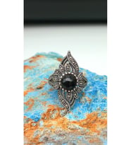 Oltu Taşı Gümüş Yüzük sy00023 (Çok Renkli)