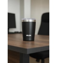Valen ValQ12 340 Ml Bardak Termos (Düz Siyah)