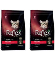 Reflex Plus Choosy Somonlu Kuru Kedi Maması 1,5 Kg 2'Li Set