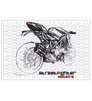 Ducati Exclusiva Streetfighter Puzzle 240 Parça Yapboz