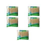 Burpak Jelatinli / Poşetli Ahşap Kürdan - 400 Adetlik 5 Paket