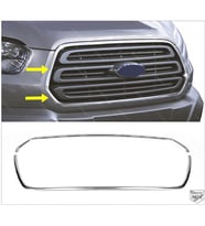 Ford Transit Krom Ön Panjur Çerçevesi 2 Parça 2013-2019 Arası Paslanmaz Çelik (Gümüş)