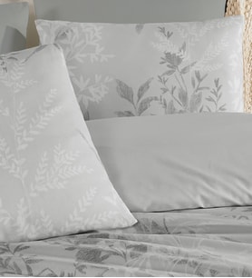 Karden Flower Dream Cotton Nobel Buz Gri %100 Pamuk Poplin Çift Kişilik Nevresim Takımı
