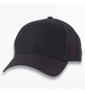Siyah Cap Beyaz Filesiz Unisex Beyzbol Şapka cp220