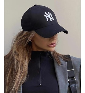 Siyah Cap Beyaz Nakışlı Unisex Şapka cp220