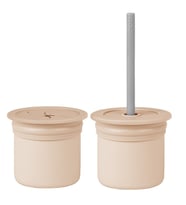 Ham+Hüp Pipetli Silikon Bardak Seti Bubble Beige / Powder Grey