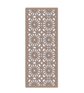 Liar Ahşap Seperatör (Paravan) - KSP202 - (85 x 210 cm) - (18 mm) - (Beyaz) (Renksiz)