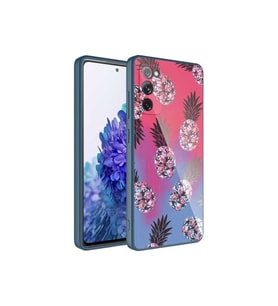 Samsung Galaxy S20 FE Uyumlu Kılıf Kamera Korumalı Desenli Sert Silikon Zore Epoksi Kapak