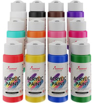 Tüm Renkler Akrilik Boya 12'li Set 12x60 ml
