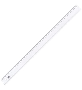 HATAS 0169 EKONOMİK PLASTİK ÖĞRENCİ CETVELİ ŞEFFAF 50CM