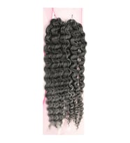 Nice Bulk Afro Su Dalgası Saç - Siyah / Gri Ombreli