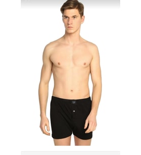 TUTKU 0117 ERKEK PENYE DÜZ BOXER 3 ADET (Siyah)