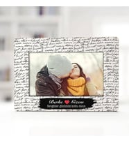 Kişiye Özel El Yazısı Tasarımlı Kişiye Özel Resim Çerçevesi
